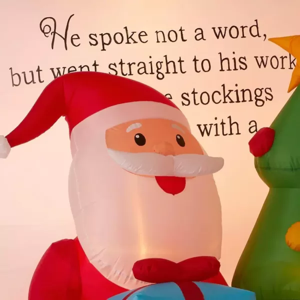 Airblown 6.56 ft. Inflatable Santa in Story Book Scene