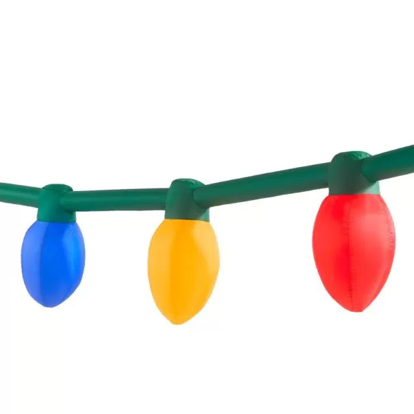 Airblown 2 ft. Inflatable 6 ct. Multi Color Christmas Light Bulb String