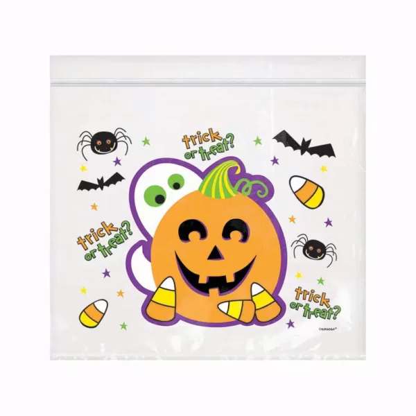 Amscan 6.5 in. x 7 in. Halloween Re-Sealable Cello Bag (30-Count, 3-Pack)