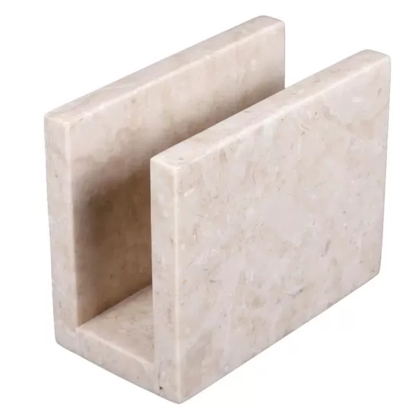 Creative Home Natural Champagne Marble Napkin Holder