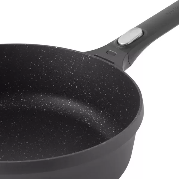 BergHOFF GEM 4.6 qt. Cast Aluminum Nonstick Saute Pan in Black with Glass Lid