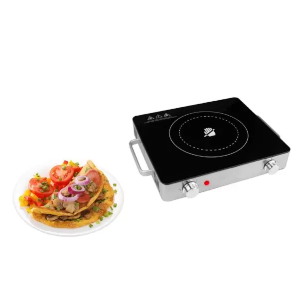 Brentwood Appliances Single Burner 28 in. Black Infrared Electric Burner