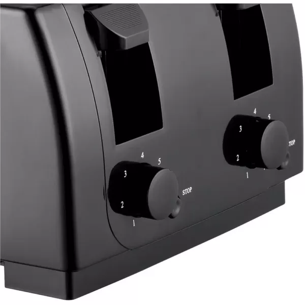 Brentwood Appliances 4-Slice Black Toaster with Cool-Touch Exterior