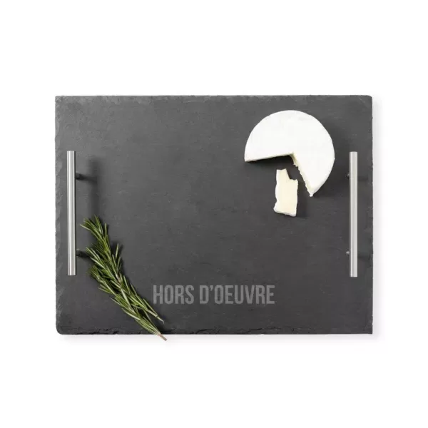 Cathy's Concepts Hors d'oeuvre 11.7 in. W x 1.3 in. H x 15.7 in. D Slate Serving Tray