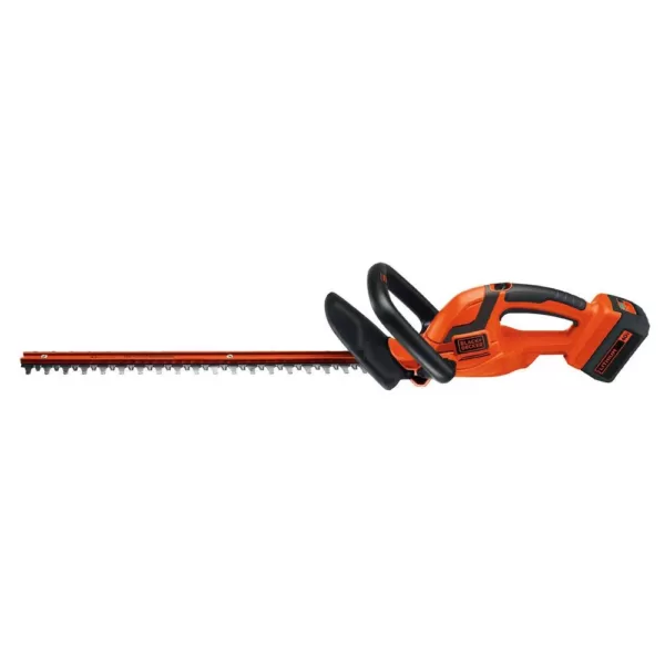 BLACK+DECKER 24 in. 40V MAX Lithium-Ion Cordless Hedge Trimmer with (1) 1.5Ah Battery and Charger Included