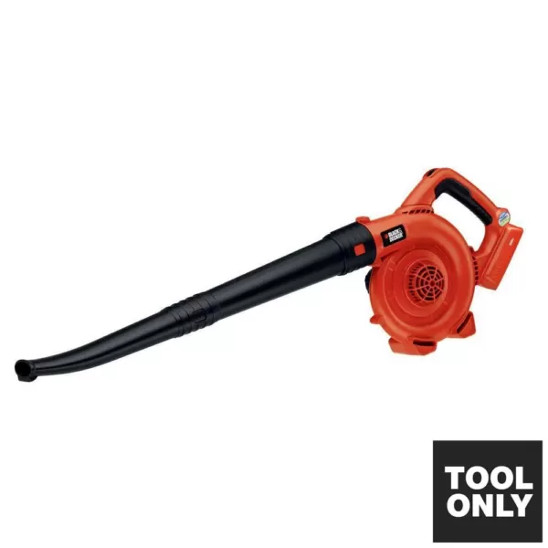 BLACK+DECKER 120 MPH 90 CFM 40V MAX Lithium-Ion Cordless Handheld Leaf Sweeper (Tool Only)