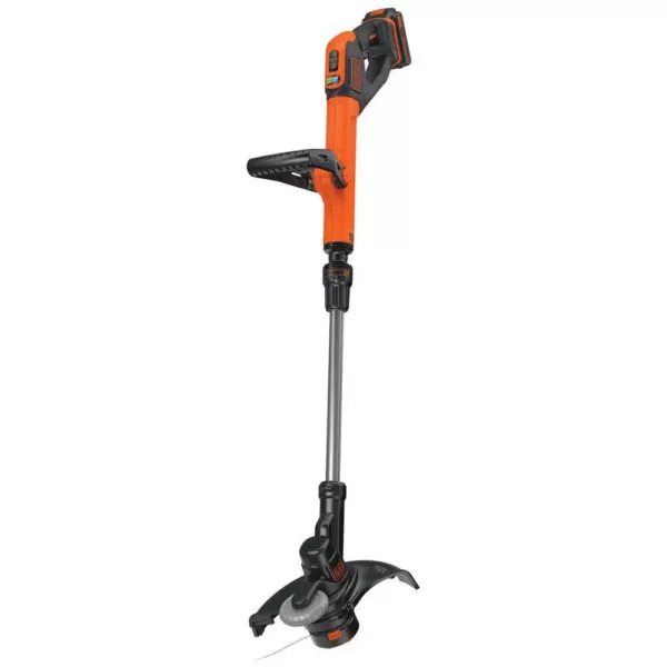 BLACK+DECKER 12 in. 20V MAX Lithium-Ion Cordless 2-in-1 String Grass Trimmer/Lawn Edger with (1) 2.5Ah Battery and Charger Included