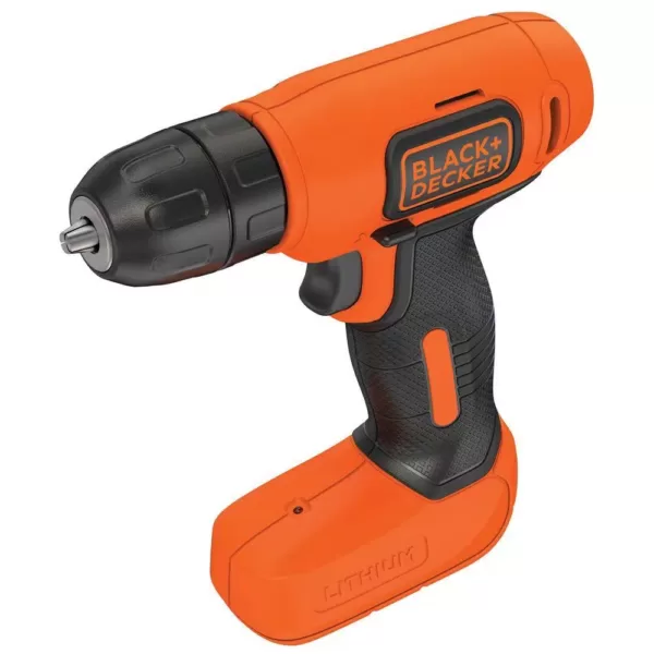 BLACK+DECKER 8-Volt MAX Lithium-Ion Cordless Rechargeable 3/8 in. Drill with Charger