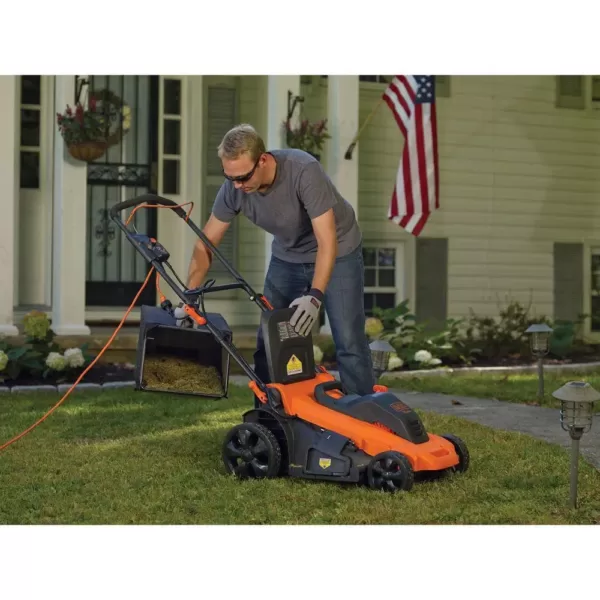 BLACK+DECKER 20 in. 13-Amp Corded Electric Walk Behind Push Lawn Mower