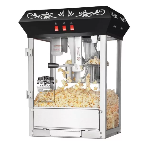 Great Northern Foundation 6 oz. Black Countertop Popcorn Machine