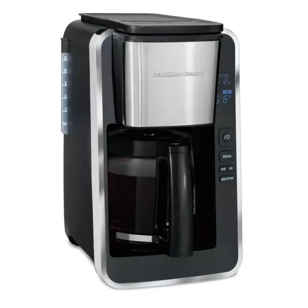 Hamilton Beach 12-Cup Black Programmable Easy Access Deluxe Coffee Maker