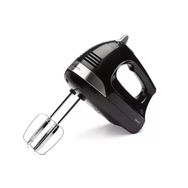 Hamilton Beach 6-Speed Black Hand Mixer with Snap-On Case