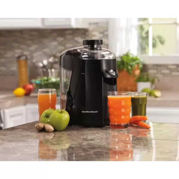 Hamilton Beach HealthSmart 400-Watt 12 oz. Black Centrifugal Juice Extractor