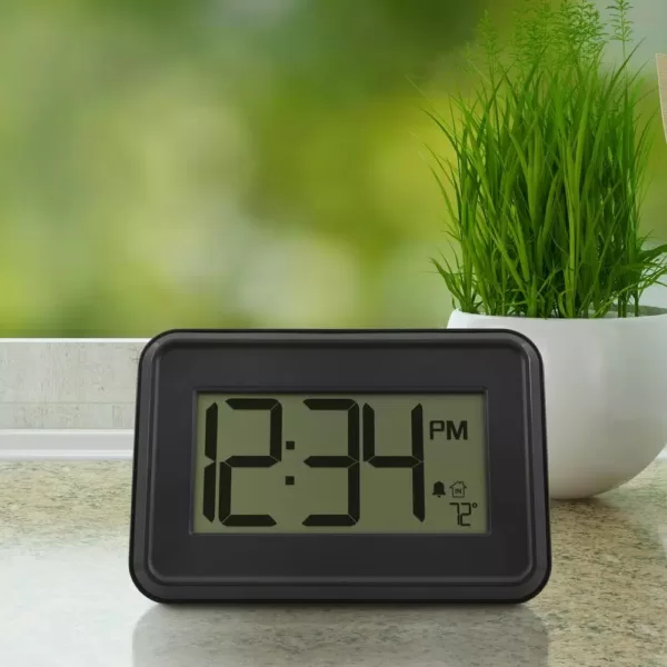 La Crosse Technology Digital Wall Clock with Temperature & Countdown Timer