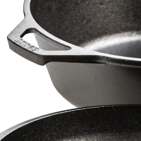 Lodge 2-Piece Cast Iron Cookware Set in Black