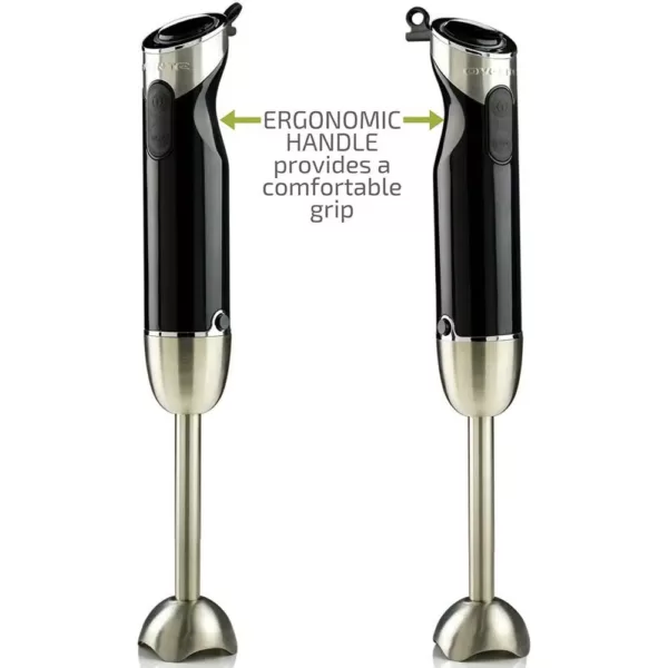 Ovente 6-Speed Black Immersion Blender