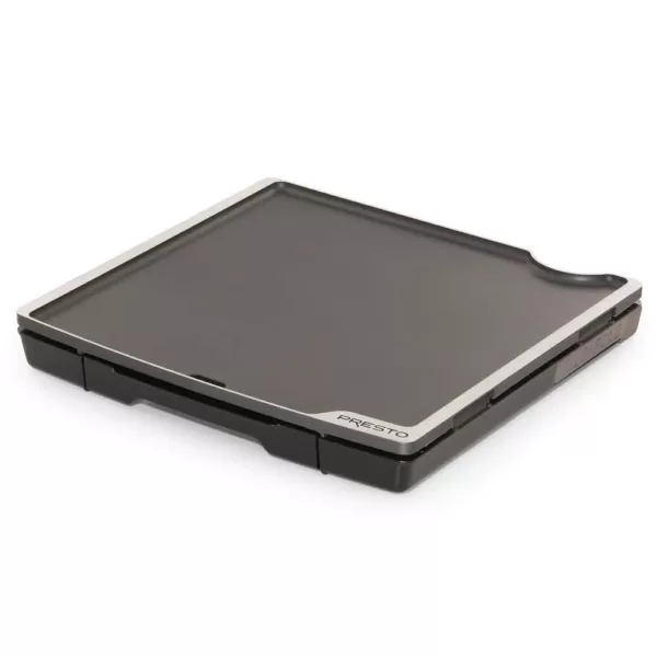 Presto Tilt and Fold 210 sq. in. Black Electric Griddle with Temperature Sensor