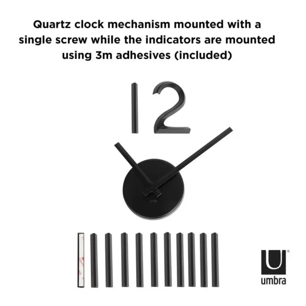 Umbra Blink Clock Black