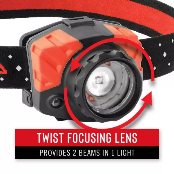 Coast FL85R 700 Lumens Rechargeable Dual Color LED Headlamp with Twist Focus