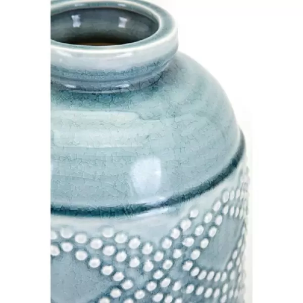 IMAX Felix Ceramic Blue Medium Vase