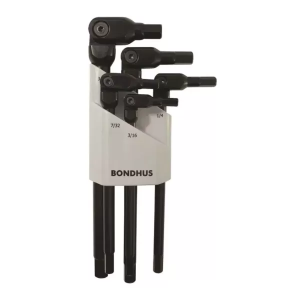 Bondhus HexPro Black Chrome Pivot Head Hex Key Set (5-Piece)