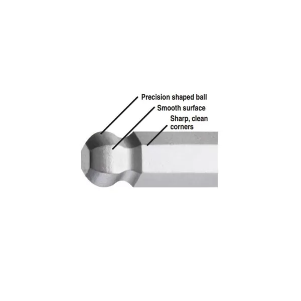 Bondhus 14 mm Ball End Long Arm L-Wrench with ProGuard Tagged and Barcoded