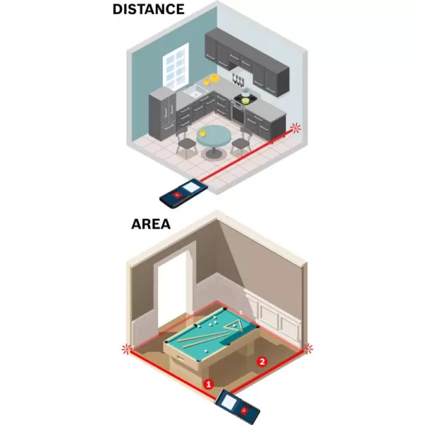 Bosch BLAZE ONE 165 ft. Laser Measurer with Auto Square Footage Detection