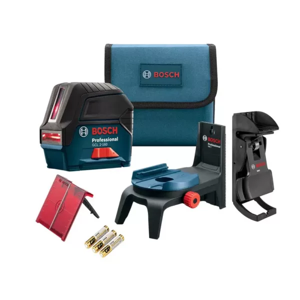 Bosch 65 ft. Self Leveling Cross Line Laser Level with Plumb Points plus BLAZE 135 ft. Laser Measurer with Full Color Display