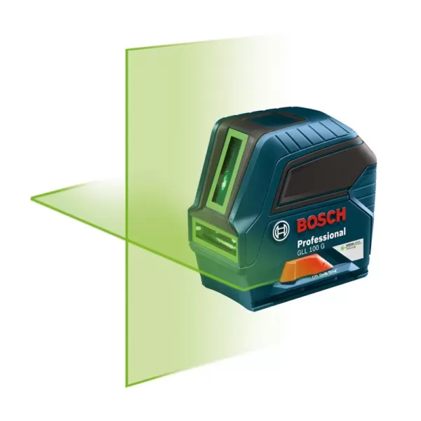 Bosch Factory Reconditioned 100 ft. Self-Leveling Green-Beam Cross-Line Laser Level