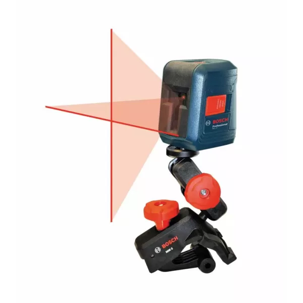 Bosch Tile Laser Square Laser Level with Bonus Cross Line Generator Laser Level with Clamping Mount