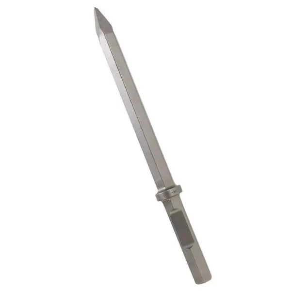 Bosch 20 in. Hammer Steel 1-1/8 in. Hex Moil Point Chisel for General Chipping Work