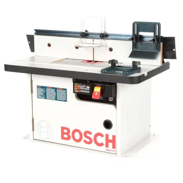 Bosch 25-1/2 in. x 15-7/8 in. Benchtop Laminated MDF Top Cabinet Style Router Table with 2 Dust Collection Ports