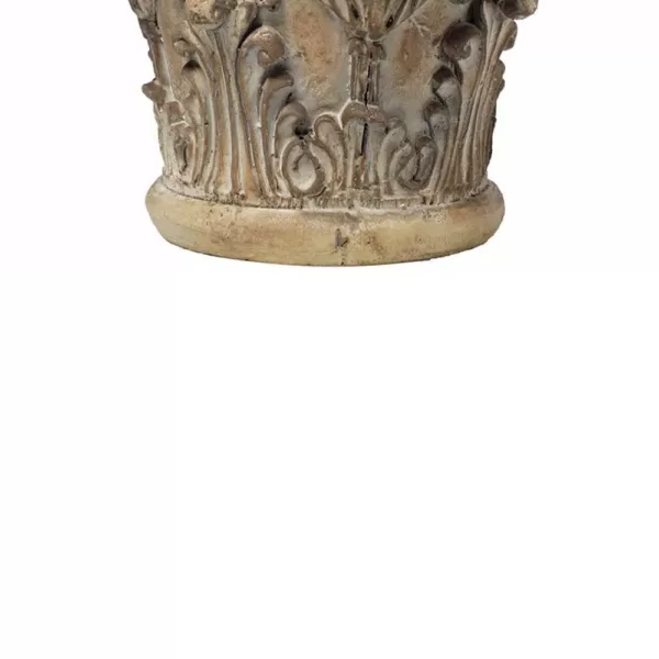 Benjara Aesthetic Resin Decorative Pedestal