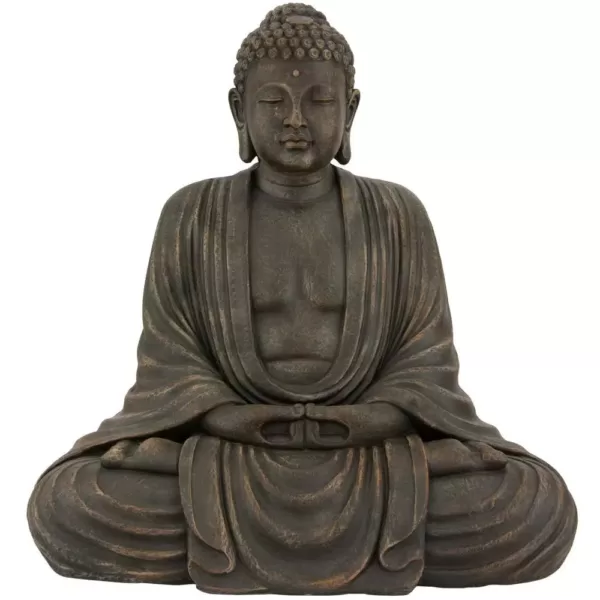 Oriental Furniture Oriental Furniture 2.5 ft. Tall Japanese Sitting Buddha Decorative Statue