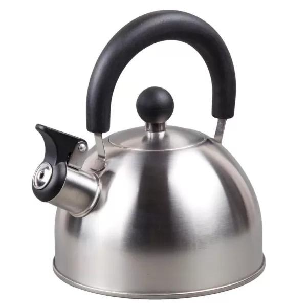 Creative Home Simplicity 6-Cup Brushed Stainless Steel with Whistle Stovetop Tea Kettle