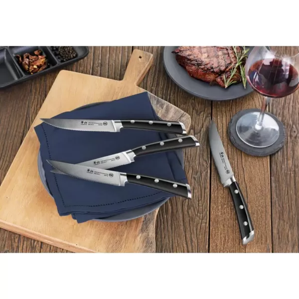 Cangshan S Series 5 in. Blade German Steel Forged Steak Knife Set (4-Piece)