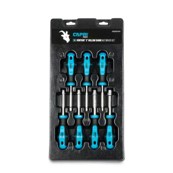 Capri Tools Kontour SAE Hollow Shaft Nut Driver Set (7-Piece)