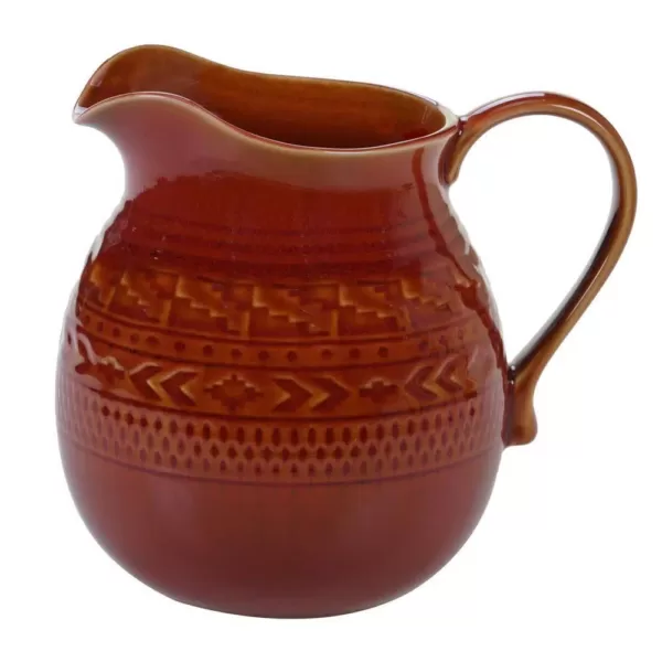 Certified International Multi-Colored 80 oz. Aztec Rust Pitcher