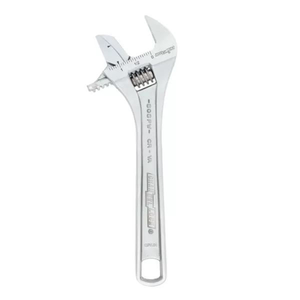 Channellock Reversible Jaw 8 in. Chrome Adjustable/Pipe Wrench