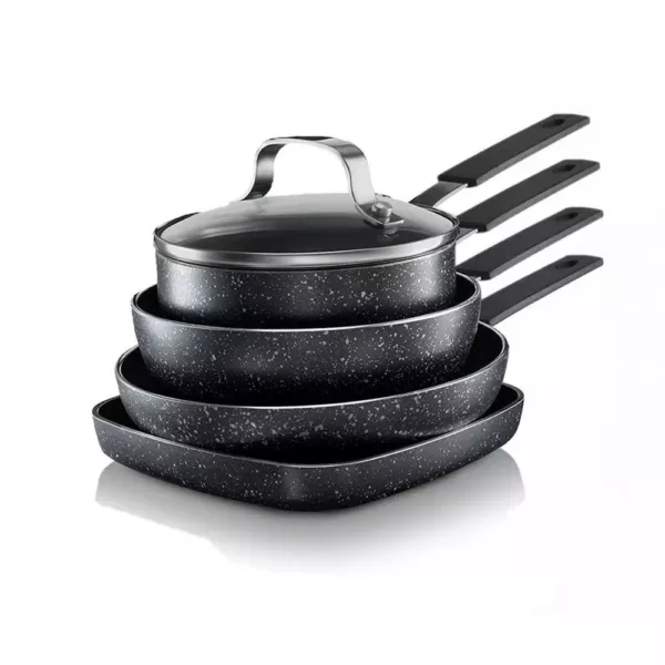 GRANITESTONE 5-Piece Aluminum StackMaster Non-Stick Diamond Infused Mini Cookware Set