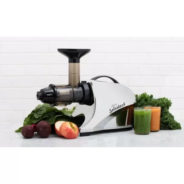 Tribest Solostar 4 16 fl. oz. Chrome Cold Press Juicer