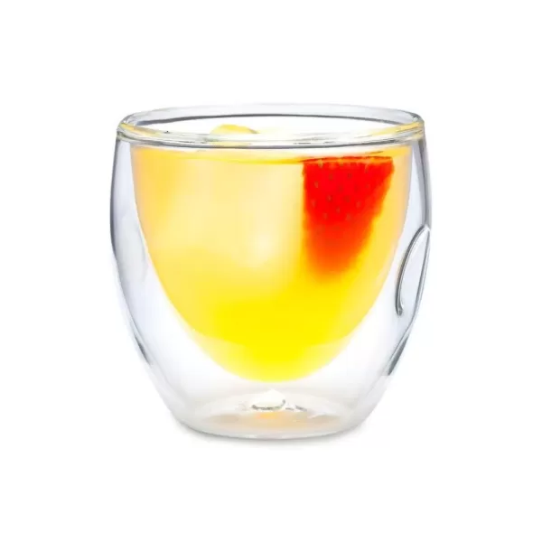 Ozeri Moderna Artisan Series Double Wall 8 oz. Beverage Glasses (Set of 8)