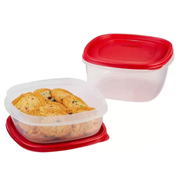 Rubbermaid Easy Find Lids 10-Piece Red Food Storage Container Set