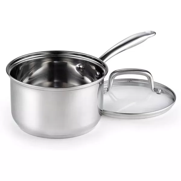 Cook N Home 3 qt. Stainless Steel Sauce Pan with Glass Lid