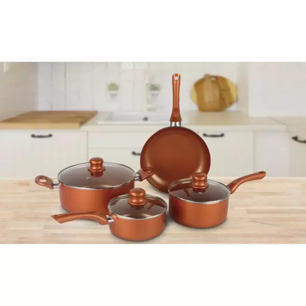 Brentwood Appliances 7-Piece Copper Nonstick Cookware Set in Copper