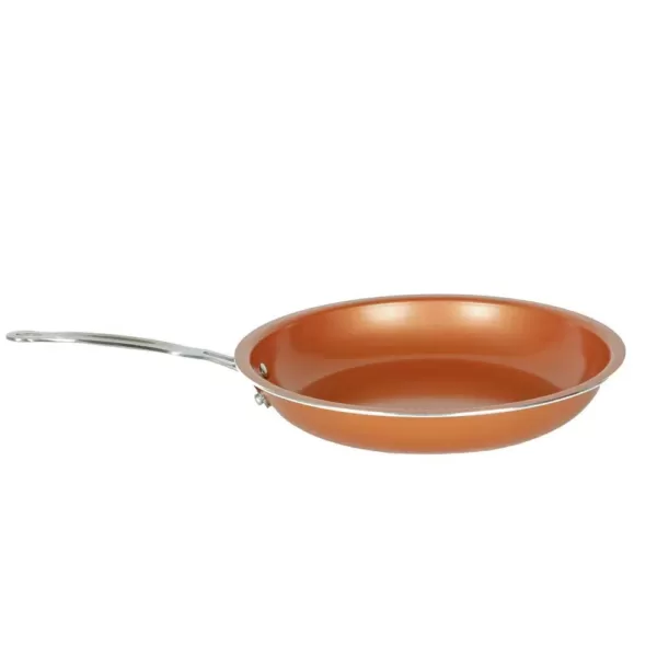 MasterPan Original Copper Pan 12 in. Aluminum Nonstick Frying Pan in Copper