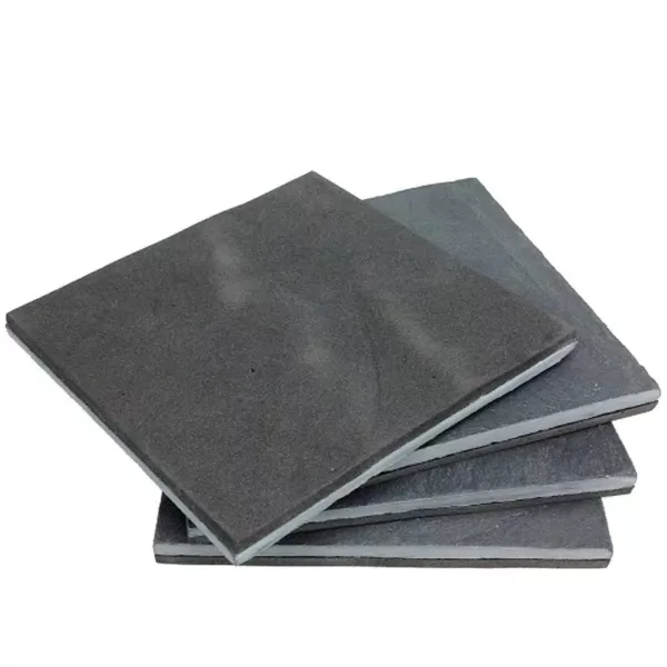 Creative Home Natural Dark Gray Slate Coaster 4 in. x 4 in. (Set of 4)