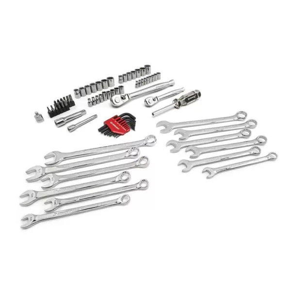 Crescent Mechanics Socket and Tool Set + 6in. and 10in. Wide Jaw Adjustable (72-Piece)