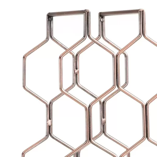 DANYA B Copper Electroplated 8-Bottle Wine Rack