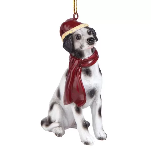 Design Toscano 3.5 in. Dalmatian Holiday Dog Ornament Sculpture